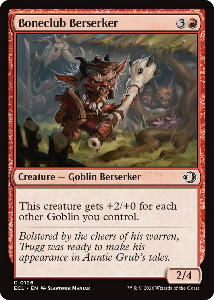 Boneclub Berserker [Lorwyn Eclipsed] Foil