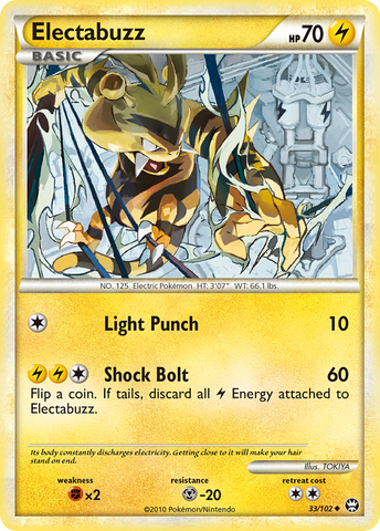 Electabuzz (33/102) [HeartGold & SoulSilver: Triumphant] Reverse Holofoil