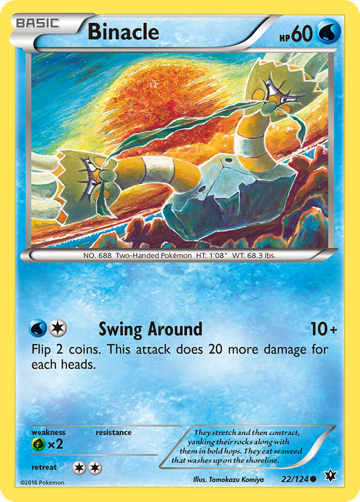 Binacle (22/124) [XY: Fates Collide] Reverse Holofoil