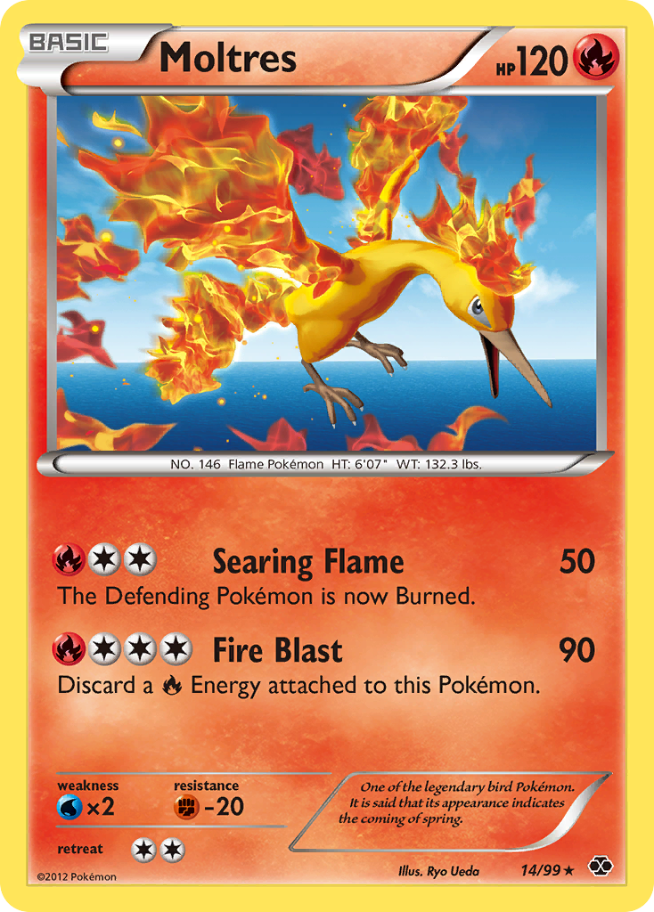 Moltres (14/99) [Black & White: Next Destinies] Reverse Holofoil
