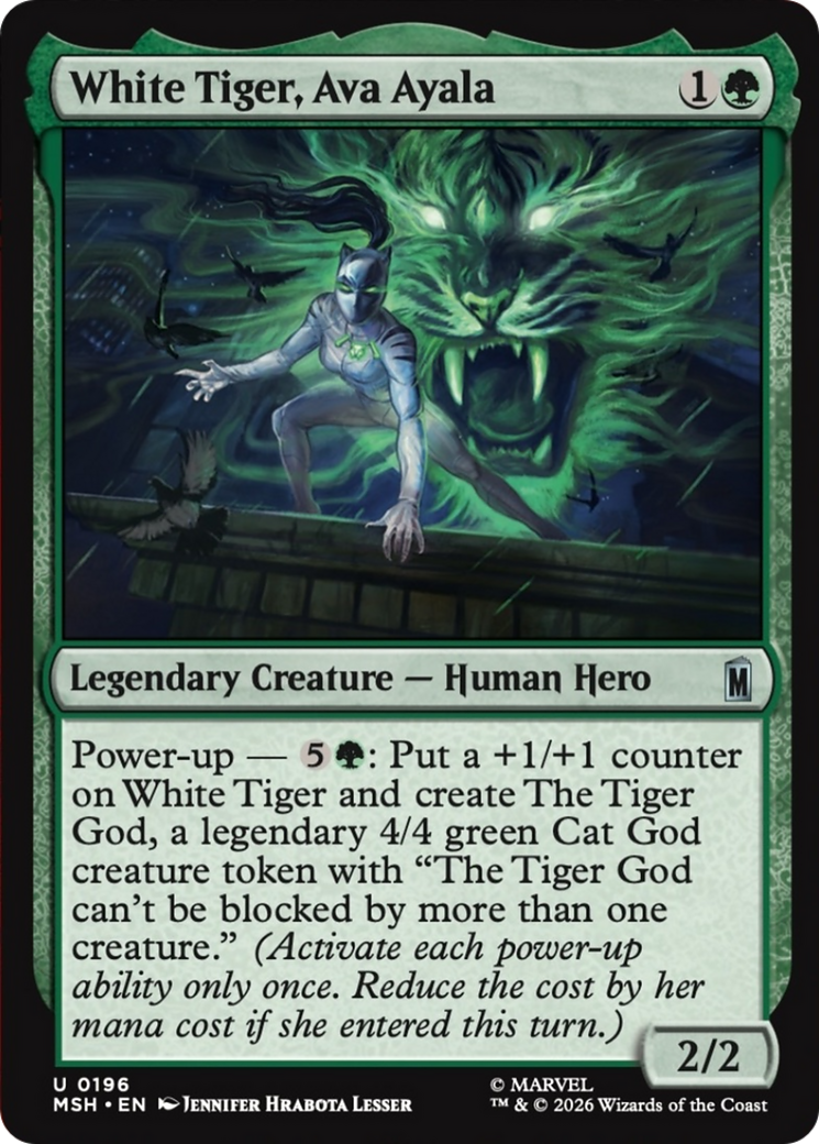 White Tiger, Ava Ayala [Marvel Super Heroes] Foil