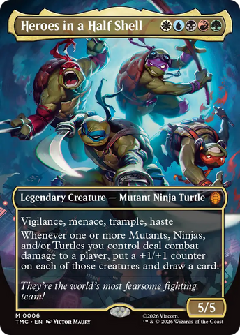 Heroes in a Half Shell (Borderless) [Teenage Mutant Ninja Turtles Commander] Foil