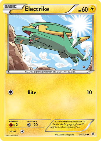 Electrike (24/108) [XY: Roaring Skies] Reverse Holofoil