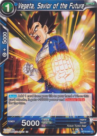 Vegeta, Savior of the Future (BT10-041) [Rise of the Unison Warrior 2nd Edition] Parallel Foil
