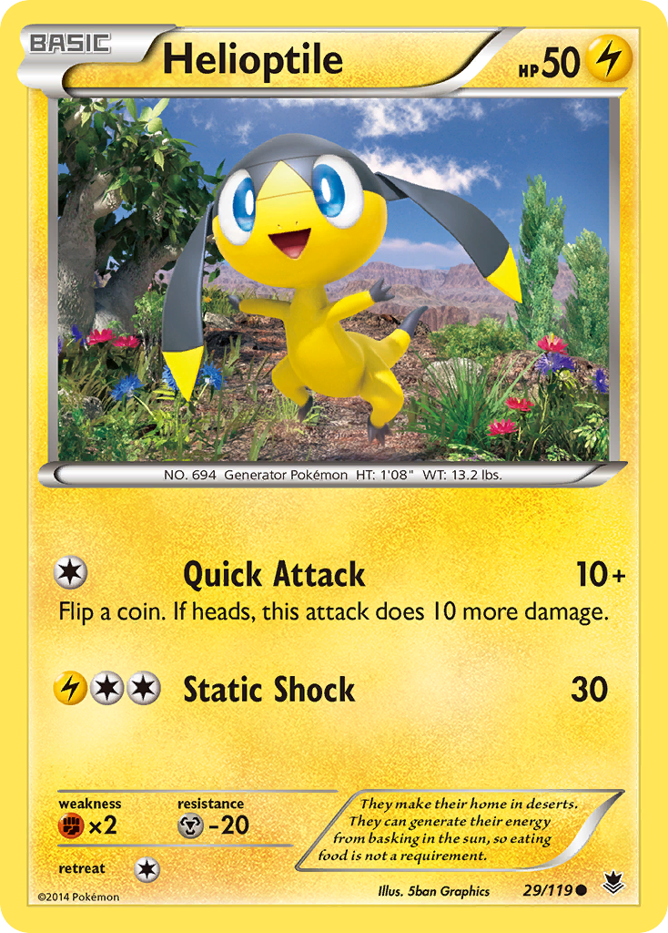 Helioptile (29/119) [XY: Phantom Forces] Reverse Holofoil