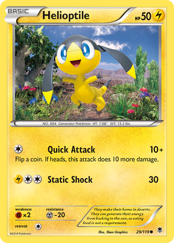 Helioptile (29/119) [XY: Phantom Forces] Reverse Holofoil