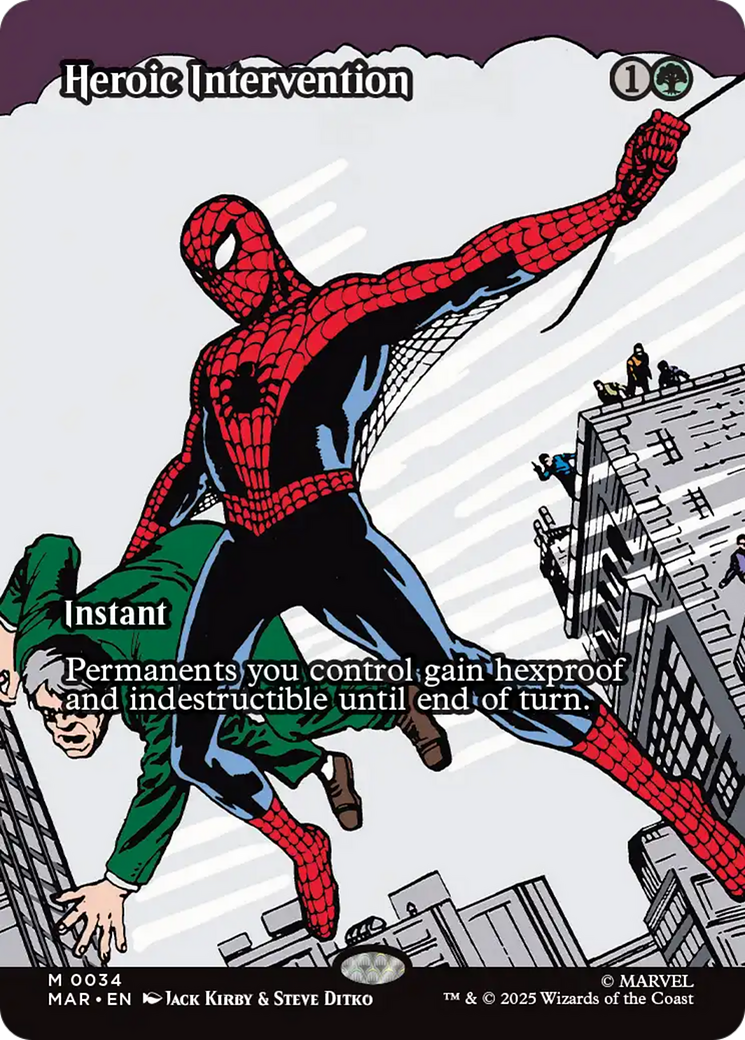 Heroic Intervention (Borderless) [Marvel's Spider-Man: Eternal-Legal] Foil