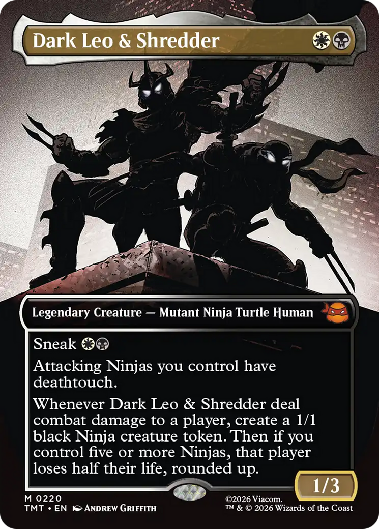 Dark Leo & Shredder (Borderless) [Teenage Mutant Ninja Turtles] Foil