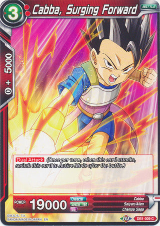 Cabba, Surging Forward (DB1-009) [Dragon Brawl] Parallel Foil