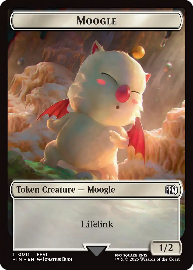 Hero (0005) // Moogle (0011) Double-Sided Token [FINAL FANTASY Tokens] Foil