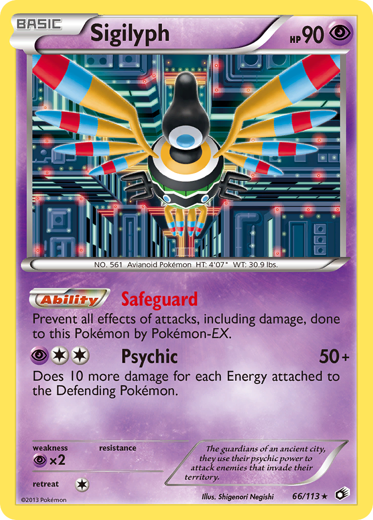 Sigilyph (66/113) [Black & White: Legendary Treasures] Reverse Holofoil