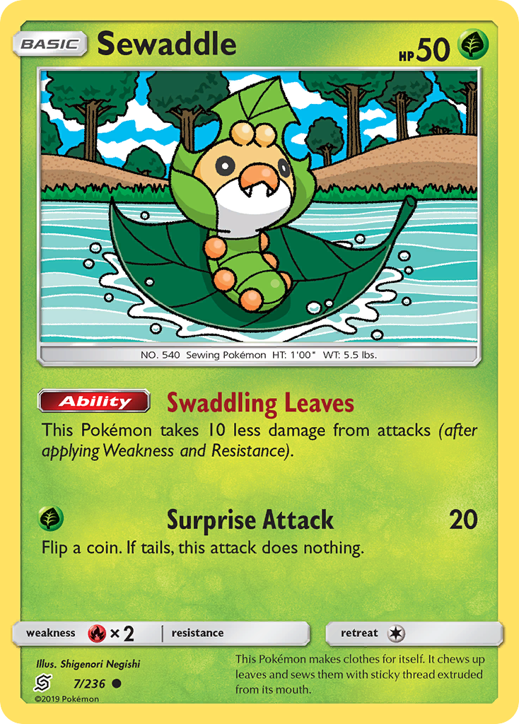 Sewaddle (7/236) [Sun & Moon: Unified Minds] Reverse Holofoil