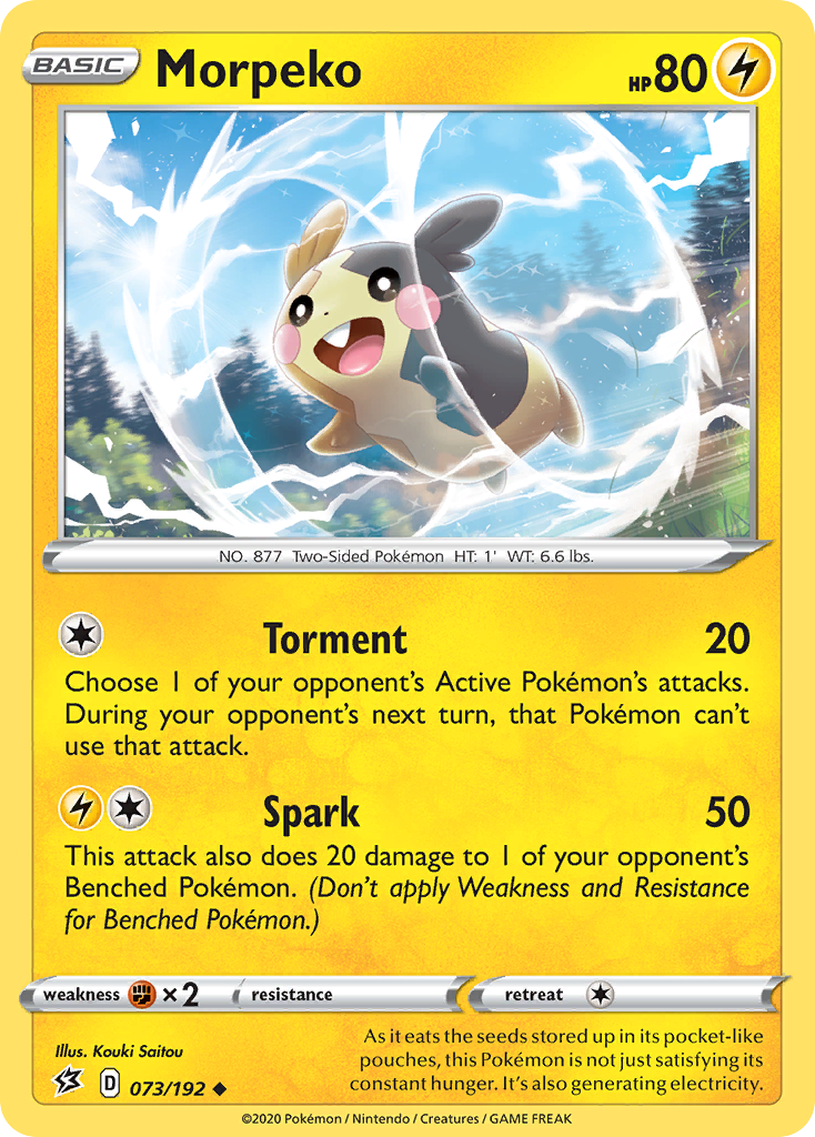 Morpeko (073/192) [Sword & Shield: Rebel Clash] Reverse Holofoil