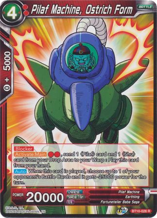 Pilaf Machine, Ostrich Form (BT10-026) [Rise of the Unison Warrior] Parallel Foil