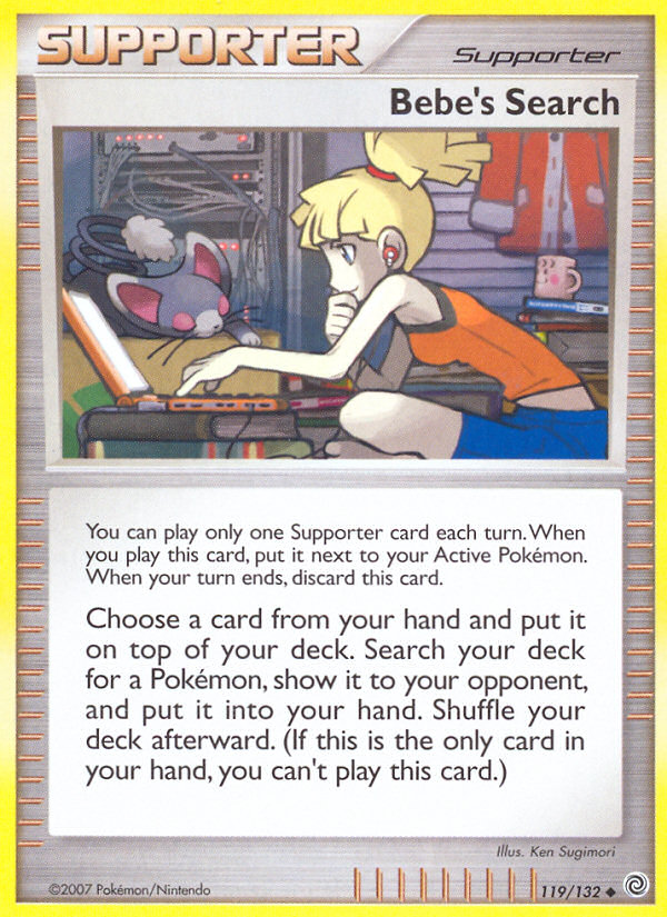 Bebe's Search (119/132) [Diamond & Pearl: Secret Wonders] Reverse Holofoil