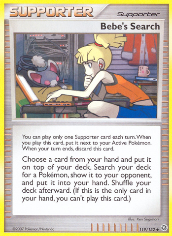 Bebe's Search (119/132) [Diamond & Pearl: Secret Wonders] Reverse Holofoil