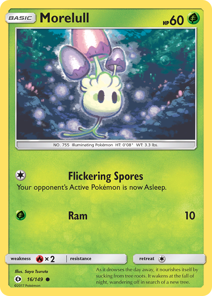 Morelull (16/149) [Sun & Moon: Base Set] Reverse Holofoil