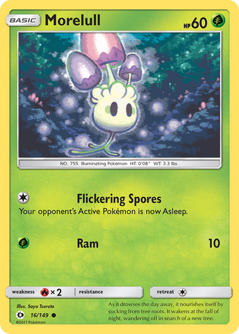 Morelull (16/149) [Sun & Moon: Base Set] Reverse Holofoil
