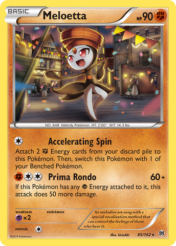 Meloetta (85/162) [XY: BREAKthrough] Reverse Holofoil