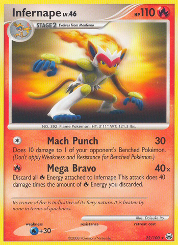 Infernape (22/100) [Diamond & Pearl: Majestic Dawn] Reverse Holofoil
