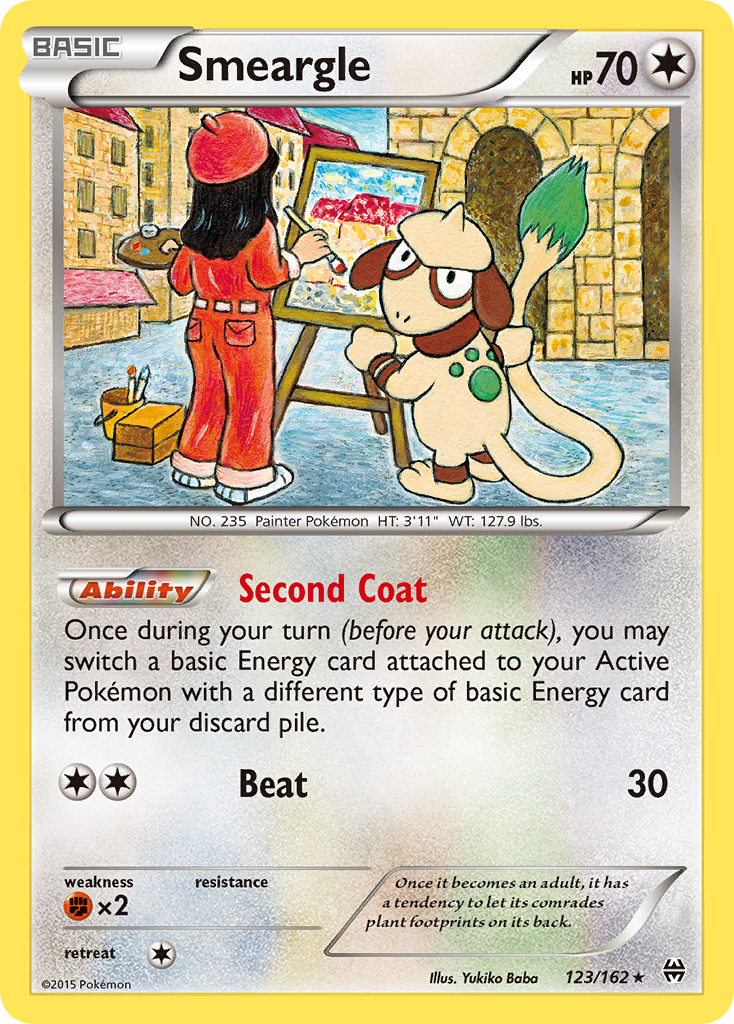 Smeargle (123/162) [XY: BREAKthrough] Reverse Holofoil