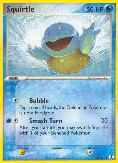 Squirtle (83/112) [EX: FireRed & LeafGreen] Reverse Holofoil
