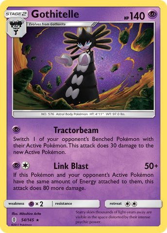 Gothitelle (54/145) [Sun & Moon: Guardians Rising] Reverse Holofoil