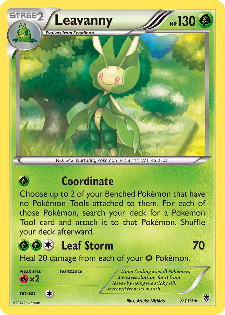Leavanny (7/119) [XY: Phantom Forces] Reverse Holofoil