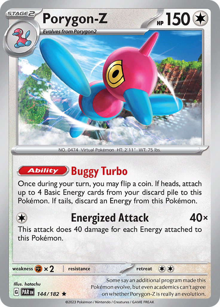 Porygon-Z (144/182) [Scarlet & Violet: Paradox Rift] Reverse Holofoil