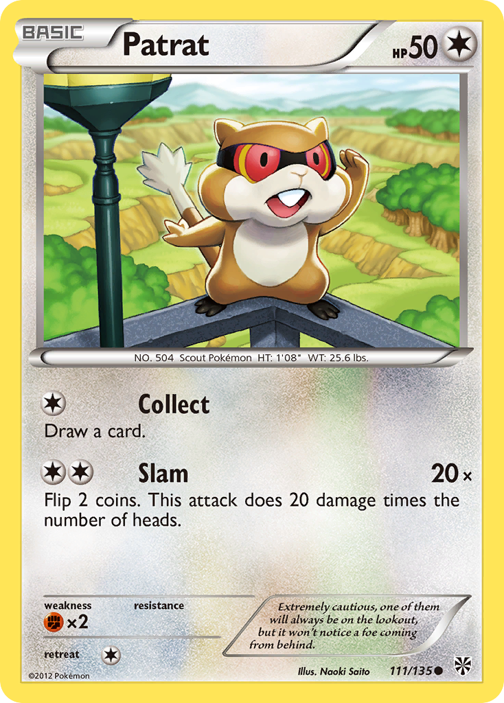 Patrat (111/135) [Black & White: Plasma Storm] Reverse Holofoil