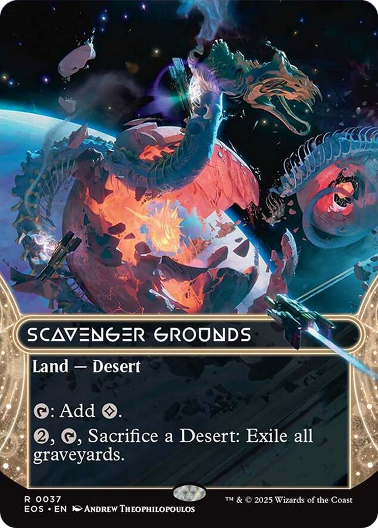 Scavenger Grounds (0037) (Borderless) [Edge of Eternities: Stellar Sights] Foil