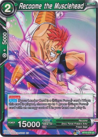Recoome the Musclehead (BT10-078) [Rise of the Unison Warrior 2nd Edition] Parallel Foil
