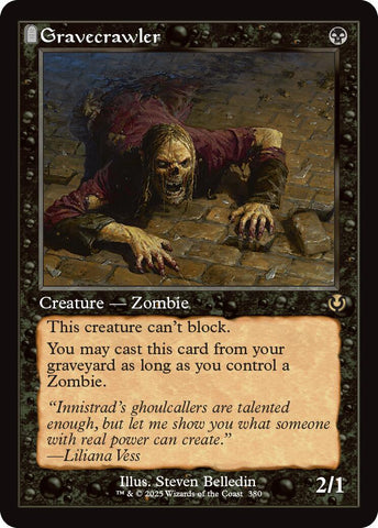 Gravecrawler (Retro Frame) [Innistrad Remastered] Foil