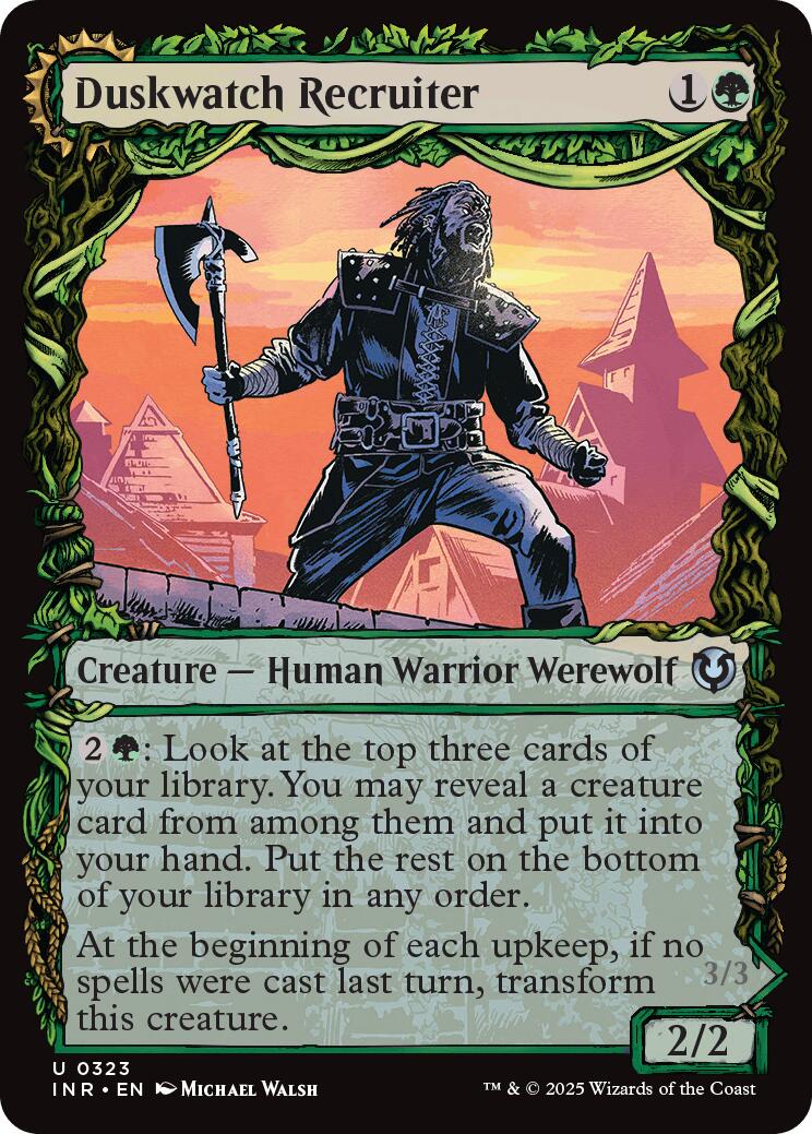 Duskwatch Recruiter // Krallenhorde Howler (Showcase) [Innistrad Remastered] Foil