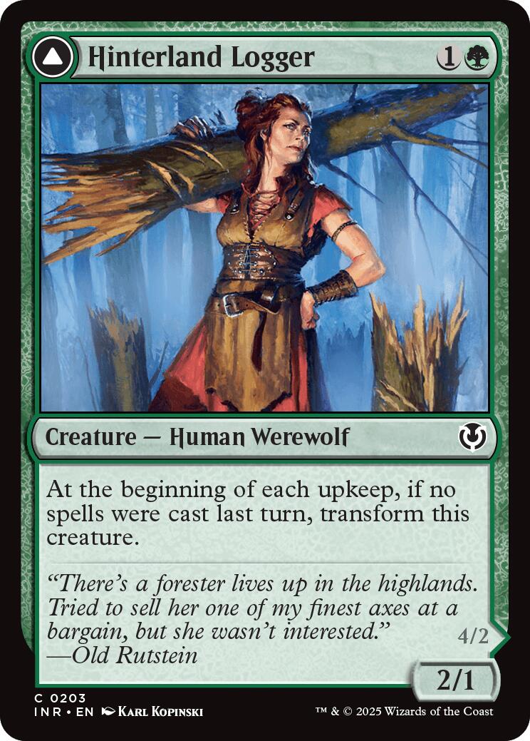 Hinterland Logger // Timber Shredder [Innistrad Remastered] Foil