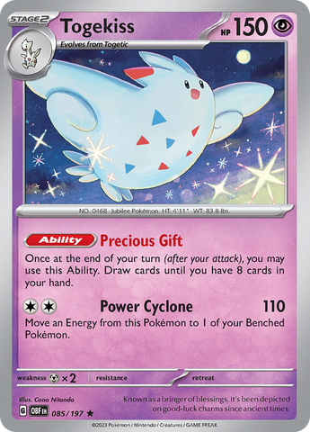 Togekiss (085/197) [Scarlet & Violet: Obsidian Flames] Reverse Holofoil