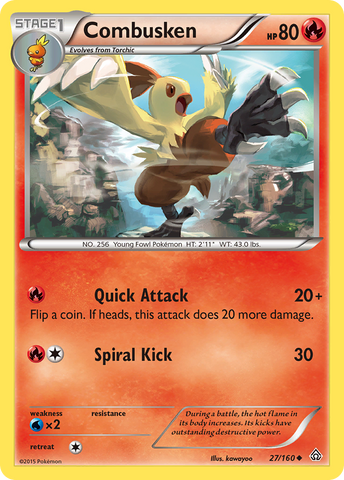 Combusken (27/160) [XY: Primal Clash] Reverse Holofoil