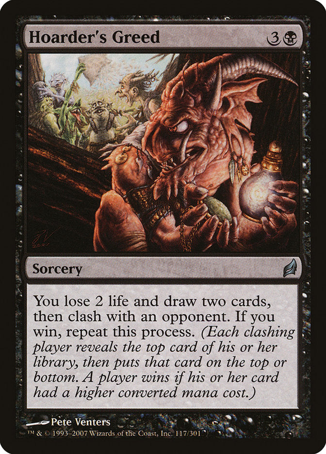 Hoarder's Greed [Lorwyn] Foil