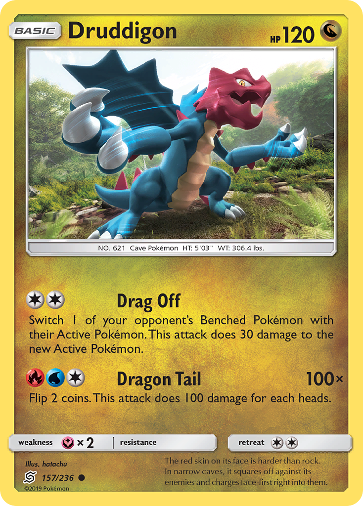 Druddigon (157/236) [Sun & Moon: Unified Minds] Reverse Holofoil