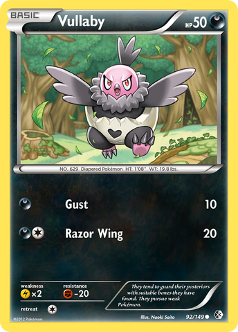 Vullaby (92/149) [Black & White: Boundaries Crossed] Reverse Holofoil