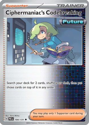 Ciphermaniac's Codebreaking (104/131) [Scarlet & Violet: Prismatic Evolutions] Reverse Holofoil