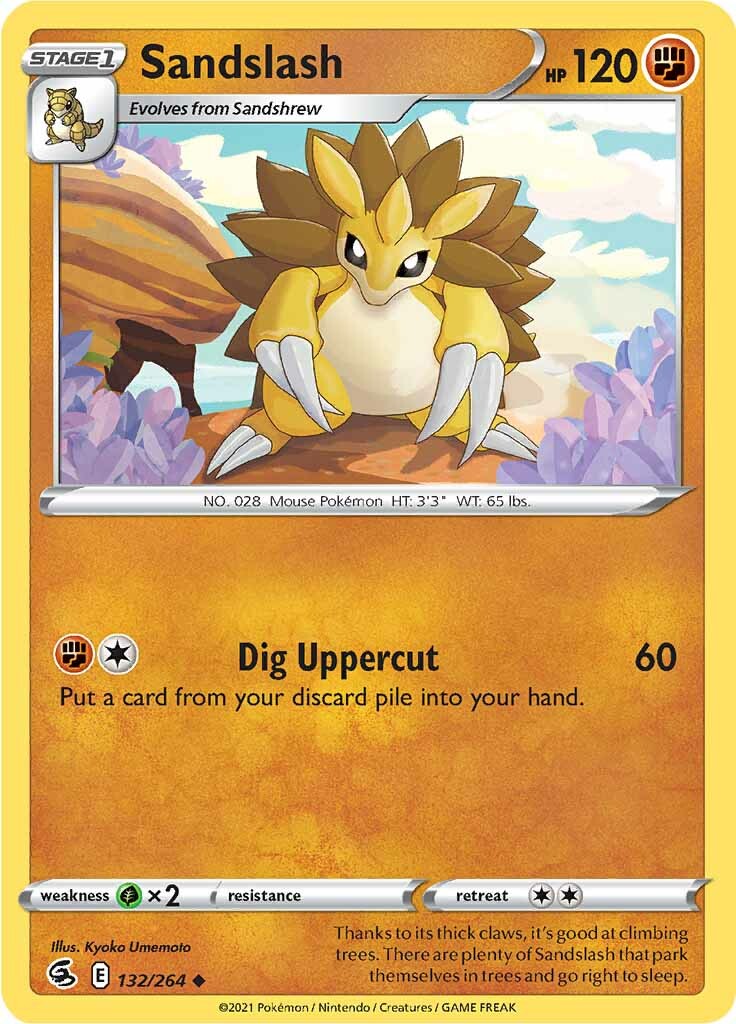 Sandslash (132/264) [Sword & Shield: Fusion Strike] Reverse Holofoil