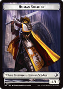 Human Soldier (0003) // Clue Double-Sided Token [Innistrad Remastered Tokens] Foil