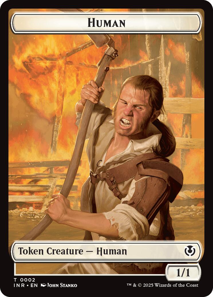 Spirit // Human (0002) Double-Sided Token [Innistrad Remastered Tokens] Foil