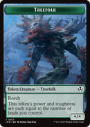 Treefolk // Emblem - Wrenn and Seven Double-Sided Token [Innistrad Remastered Tokens] Foil