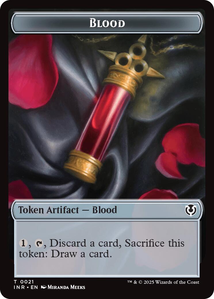 Blood // Clue Double-Sided Token [Innistrad Remastered Tokens] Foil