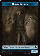 Human Wizard // Emblem - Jace, Unraveler of Secrets Double-Sided Token [Innistrad Remastered Tokens] Foil