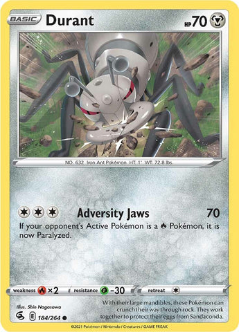Durant (184/264) [Sword & Shield: Fusion Strike] Reverse Holofoil