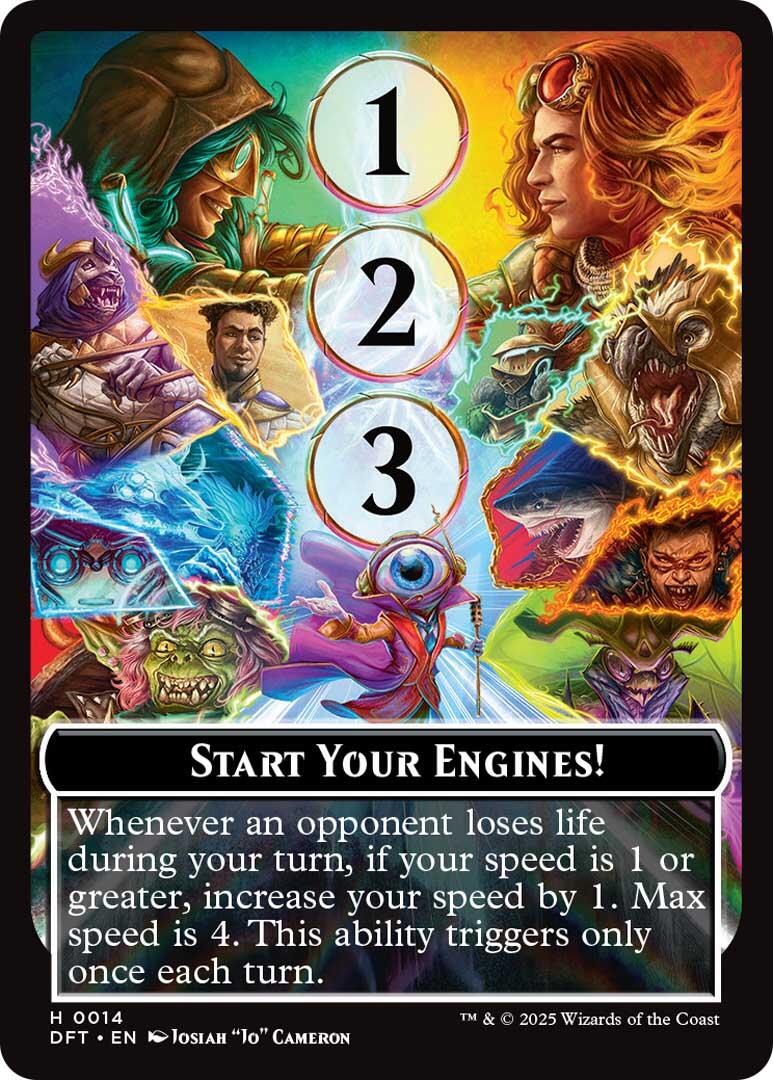 Start Your Engines! // Max Speed [Aetherdrift Tokens] Foil
