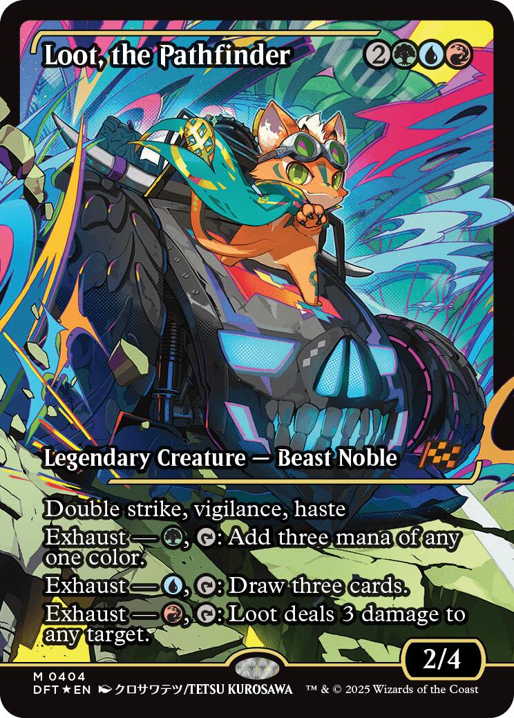 Loot, the Pathfinder (Showcase) (Japanese) [Aetherdrift] Foil